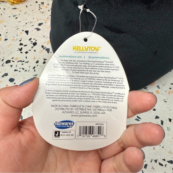 NEW Squishmallows Autumn Black Cat Treat Pail Halloween Squad Plush Toy Sz 10” - Picture 8 of 10